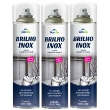 Domline - Brilha Inox Aerosol 300ml/300g Pack Com 3